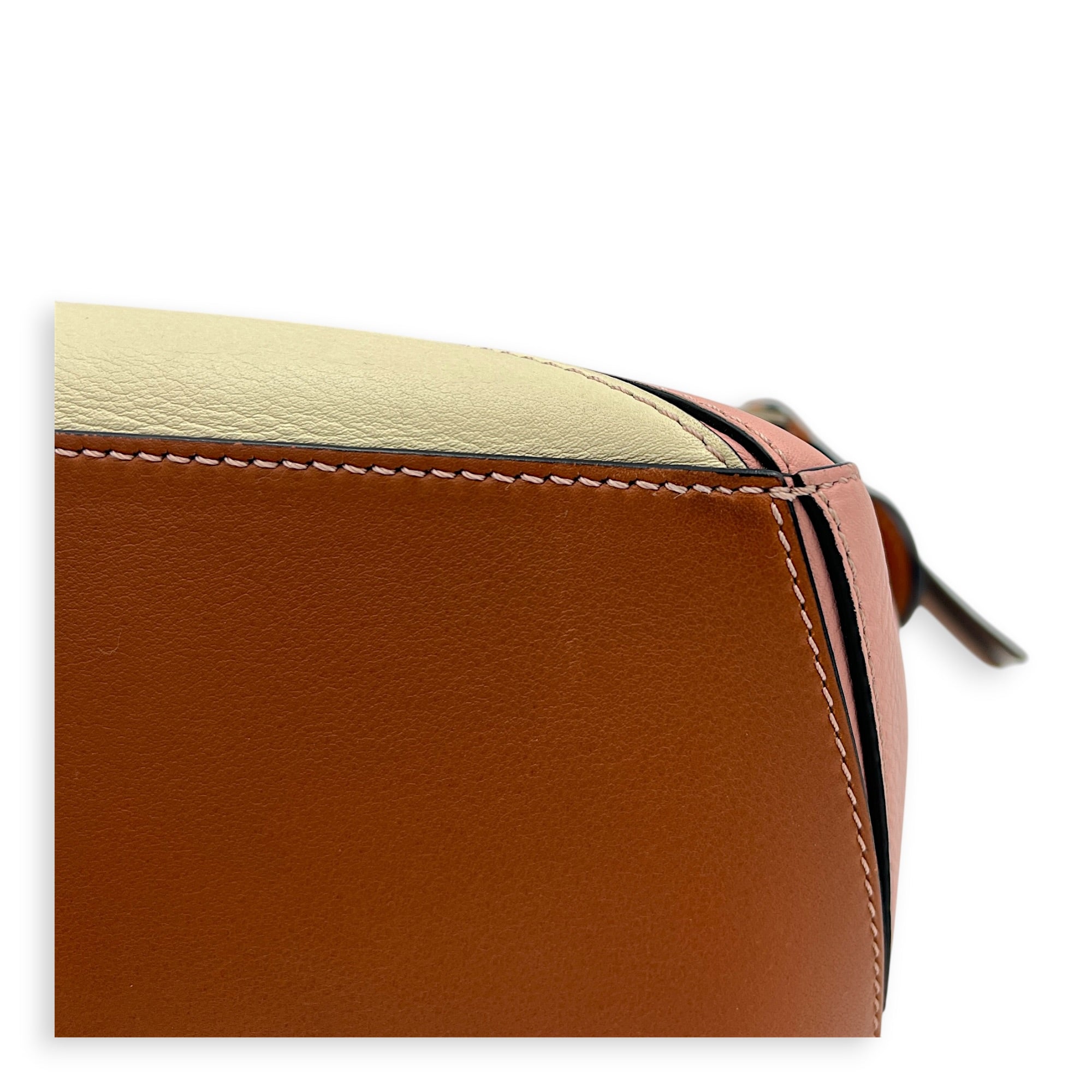 Puzzle Small Multi-colour Shoulder Bag in Calfskin, Silver hardware