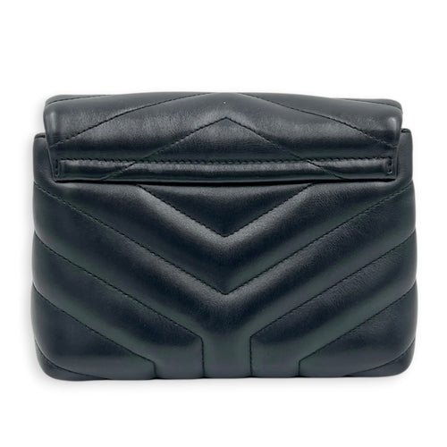 Loulou Shoulder Bag Toy Black in Calfskin, Silver hardware