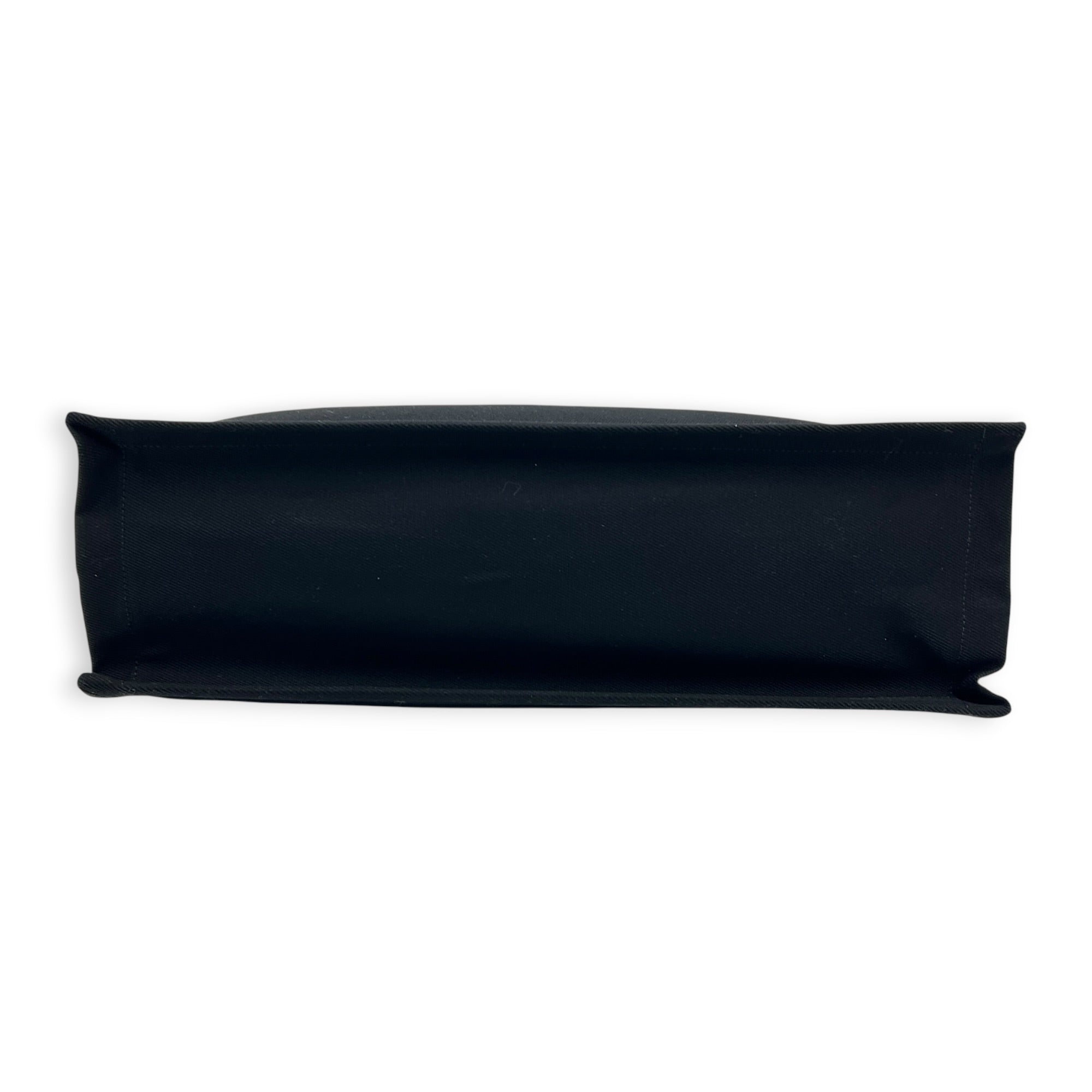 Rive Gauche Tote Bag Black in Canvas, Silver hardware