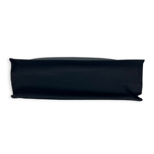 Rive Gauche Tote Bag Black in Canvas, Silver hardware