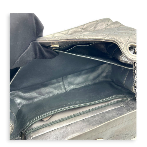 Double Vintage 2.55 Silver Shoulder Bag in Lambskin, Silver hardware