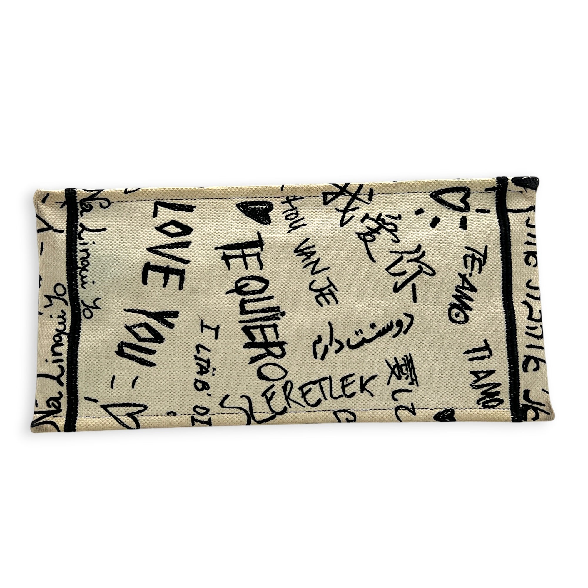 Book Tote Top Handle Bag Medium White in Jacquard