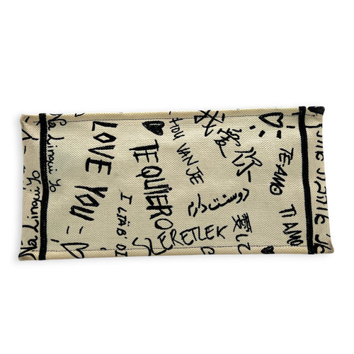 Book Tote Top Handle Bag Medium White in Jacquard