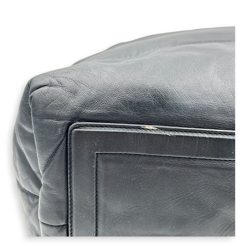 Coco Cocoon Tote Bag Black in Nylon, Silver hardware