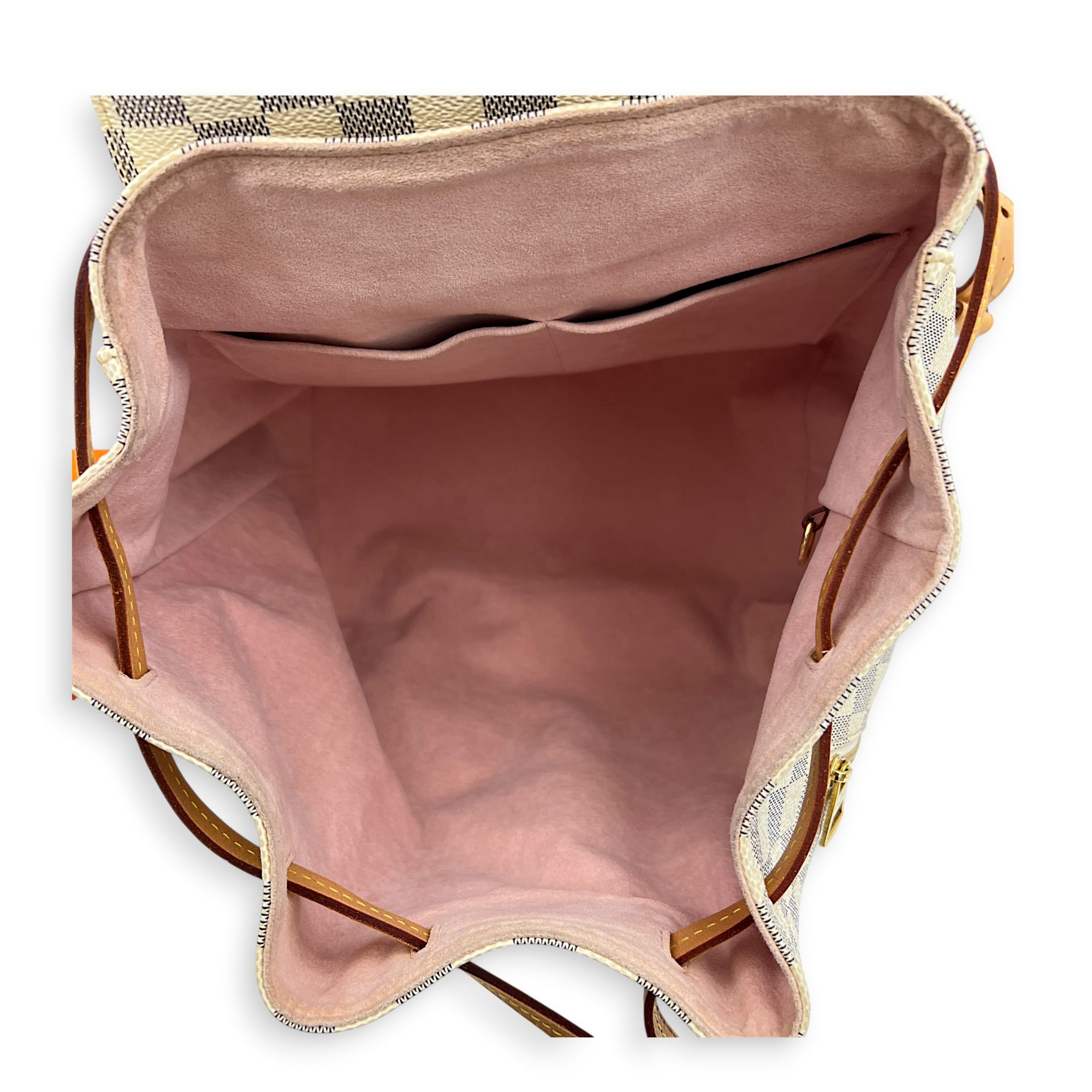 Serone Backpack White in Coated Canvas, Gold hardware
