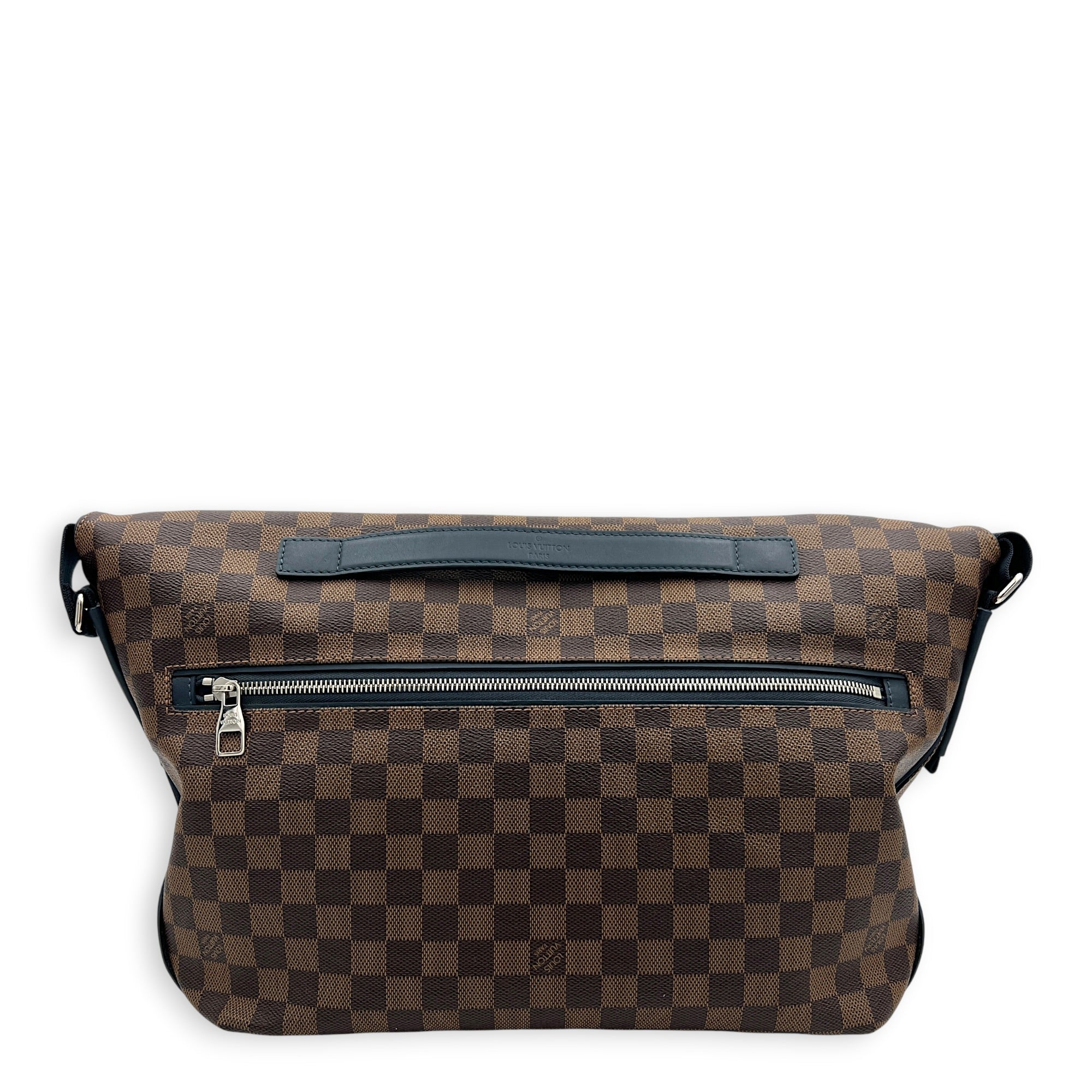 Sprinter Messenger MM Brown in Coated Canvas, Silver hardware