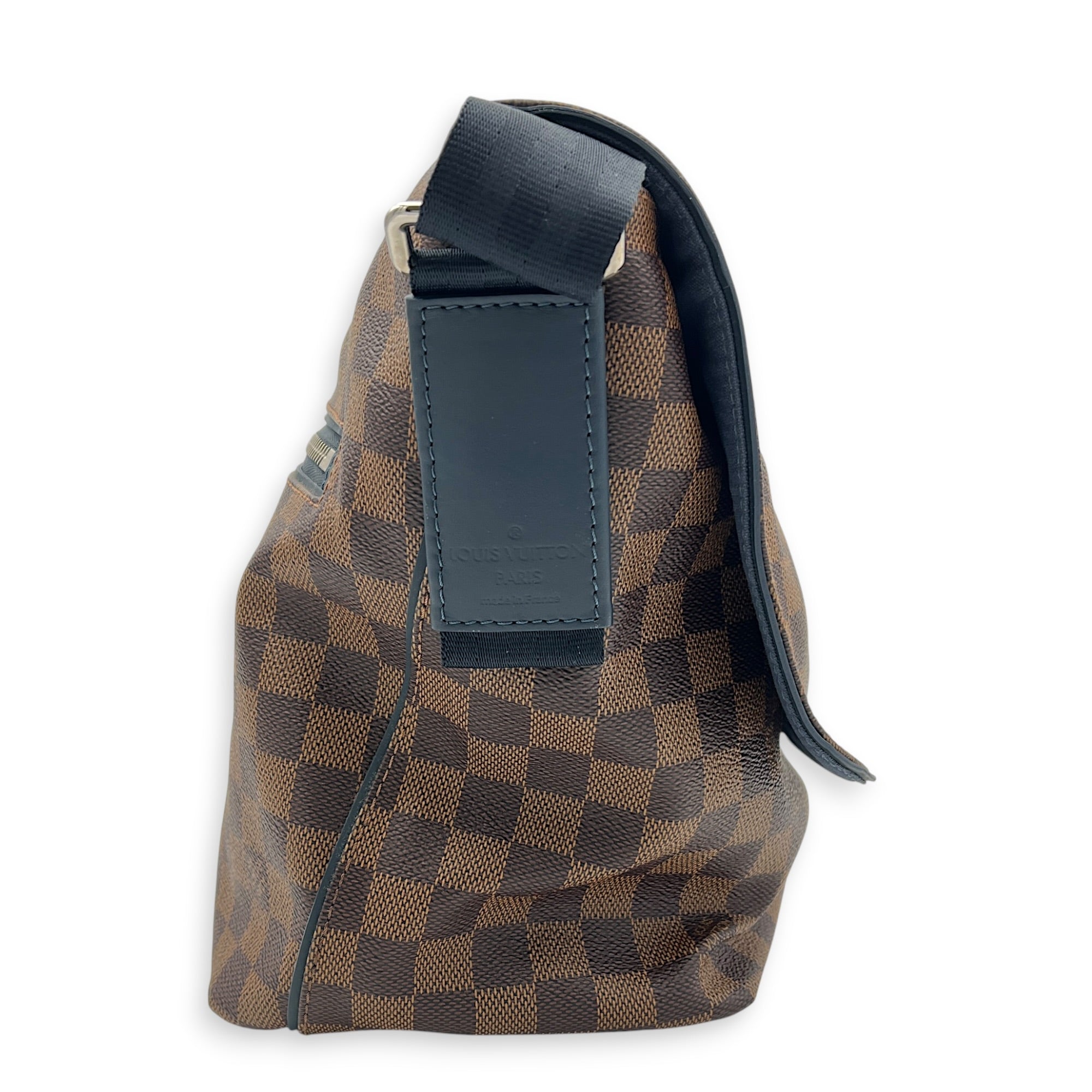 Sprinter Messenger MM Brown in Coated Canvas, Silver hardware