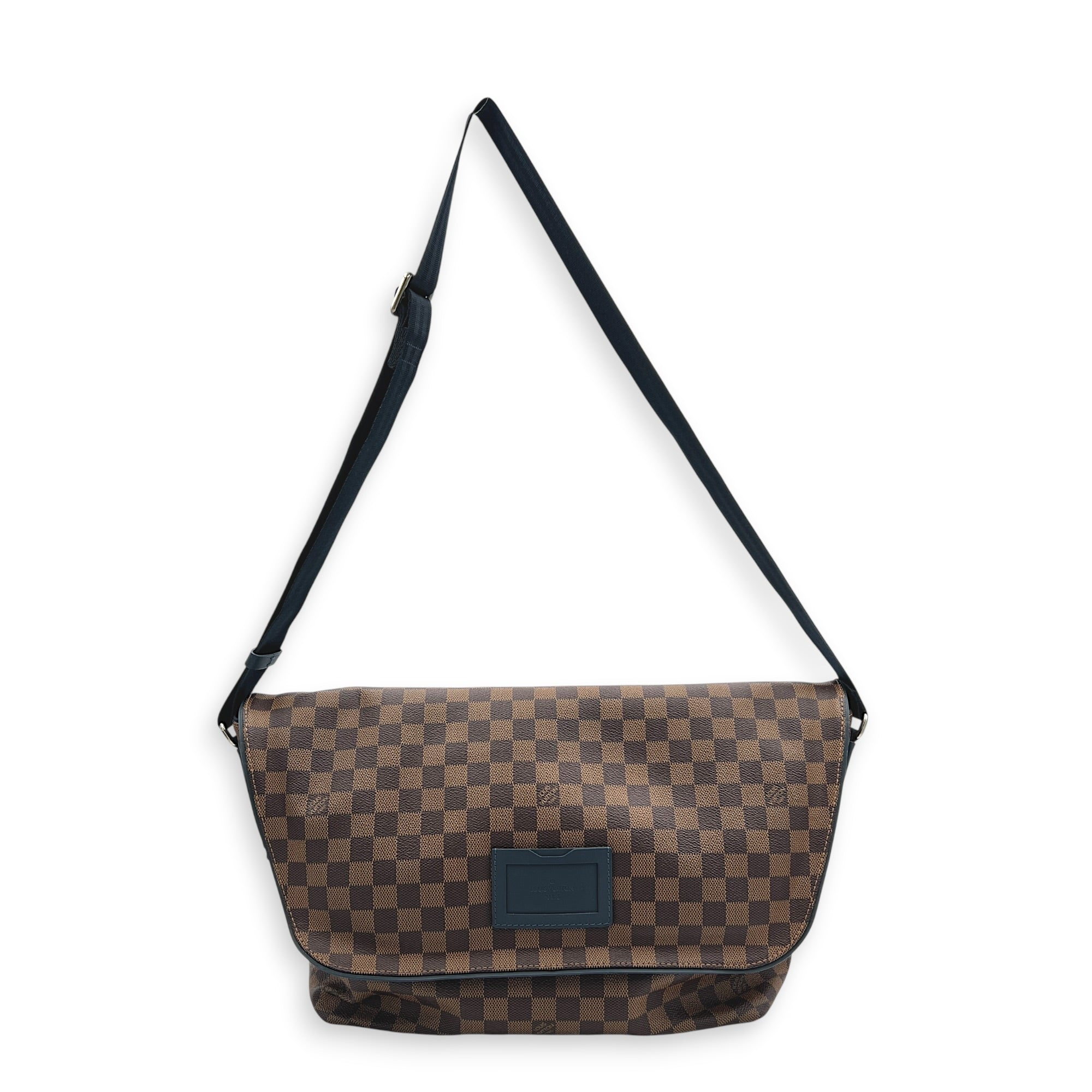 Sprinter Messenger MM Brown in Coated Canvas, Silver hardware