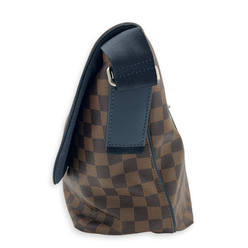 Sprinter Messenger MM Brown in Coated Canvas, Silver hardware