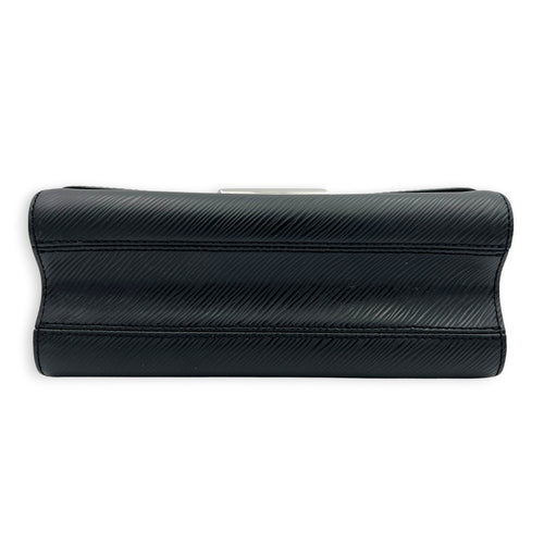 Twist Shoulder Bag MM Black in Epi Leather, Silver hardware