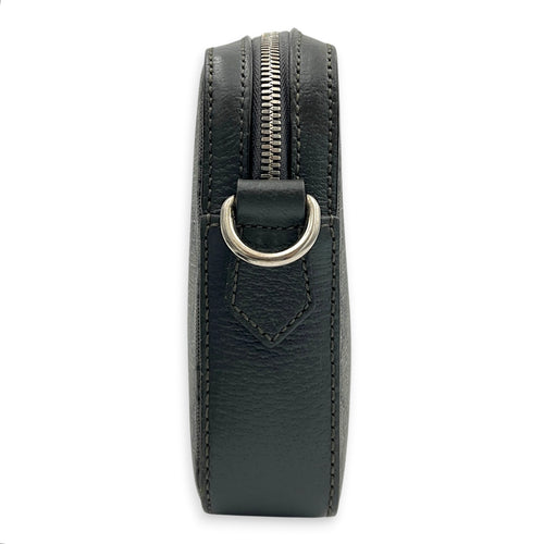 GG Crossbody Bag Grey in Coated Canvas, Silver hardware