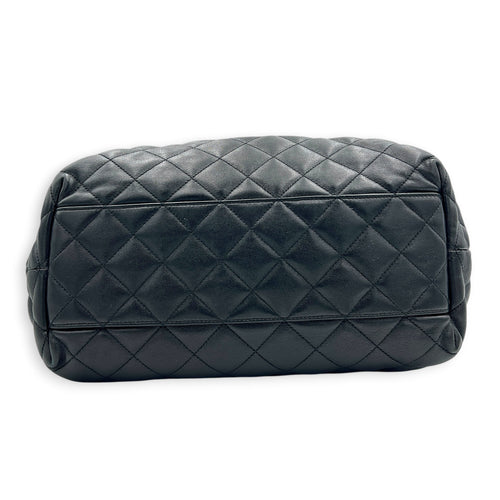 ICare Top Handle Bag Small Black in Lambskin, Gold hardware