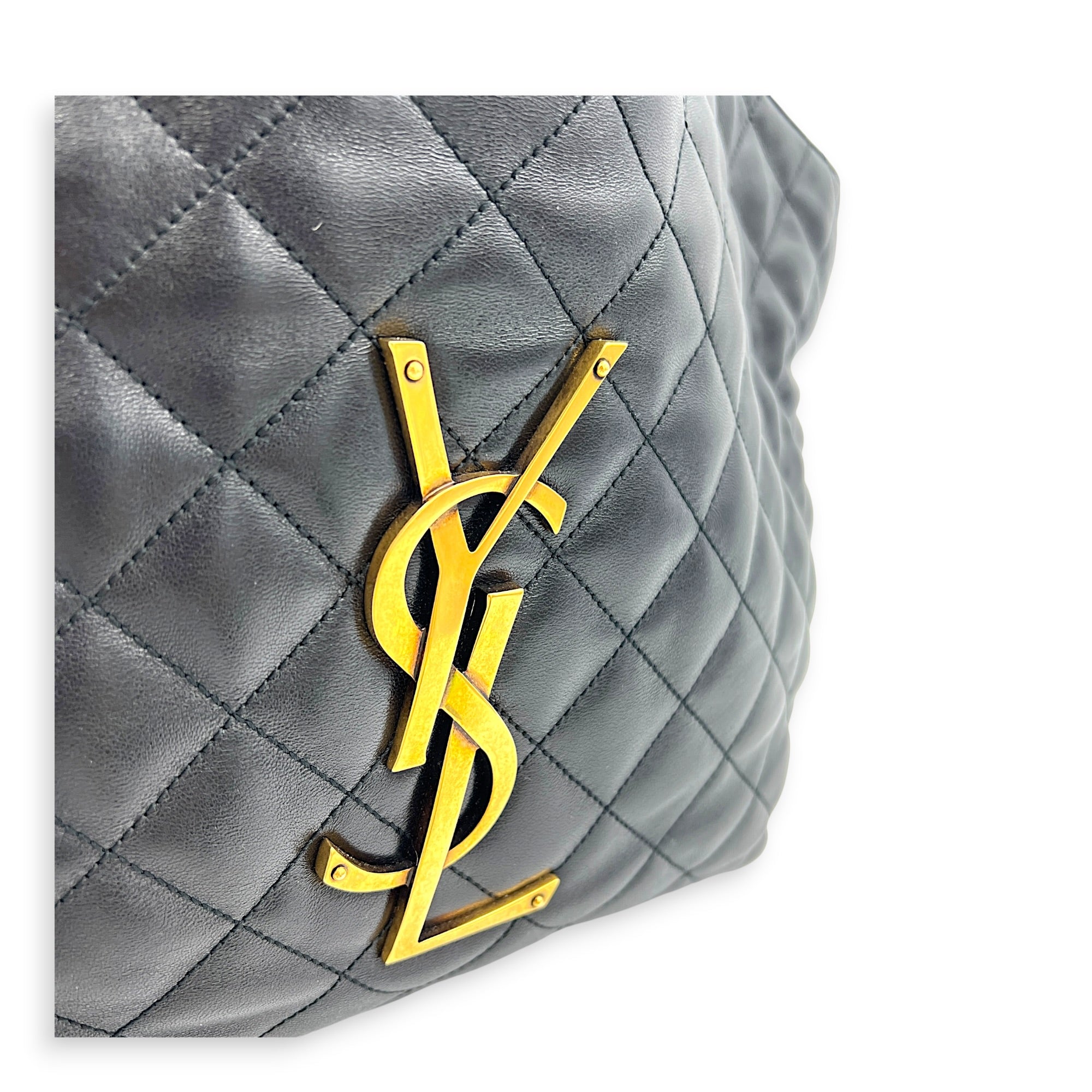 ICare Top Handle Bag Small Black in Lambskin, Gold hardware