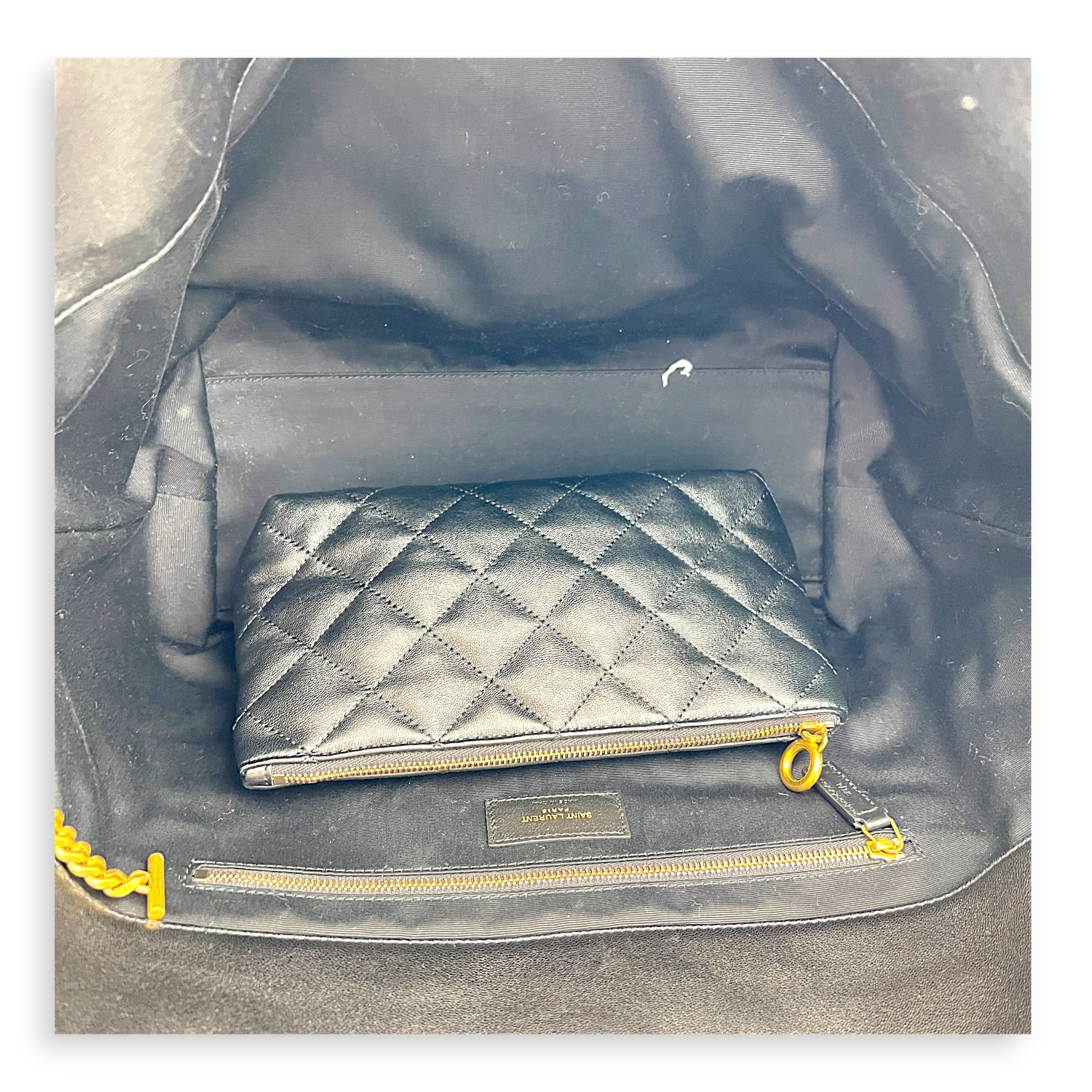 ICare Top Handle Bag Small Black in Lambskin, Gold hardware