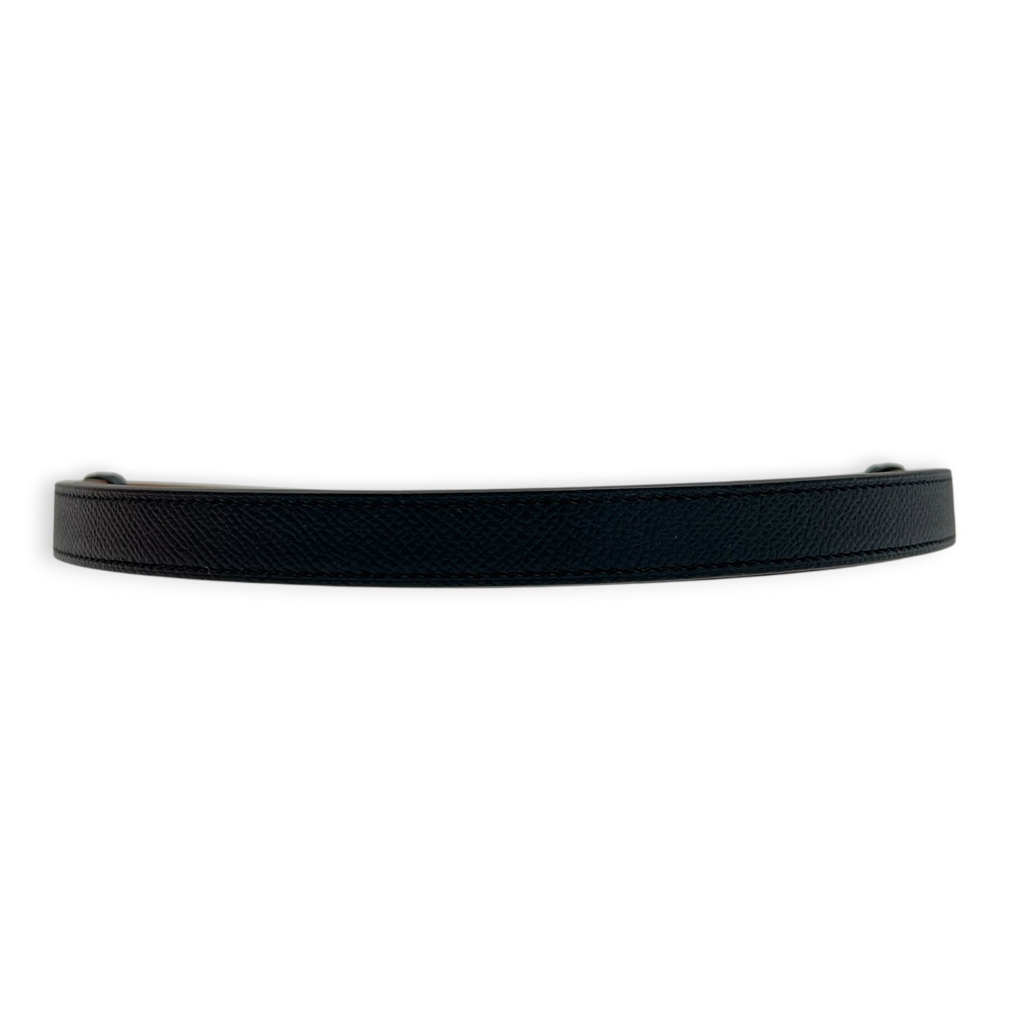 Kelly Noir Belt in Epsom, Palladium hardware