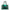 Villette Tote Bag Green in Coated Canvas, Silver hardware