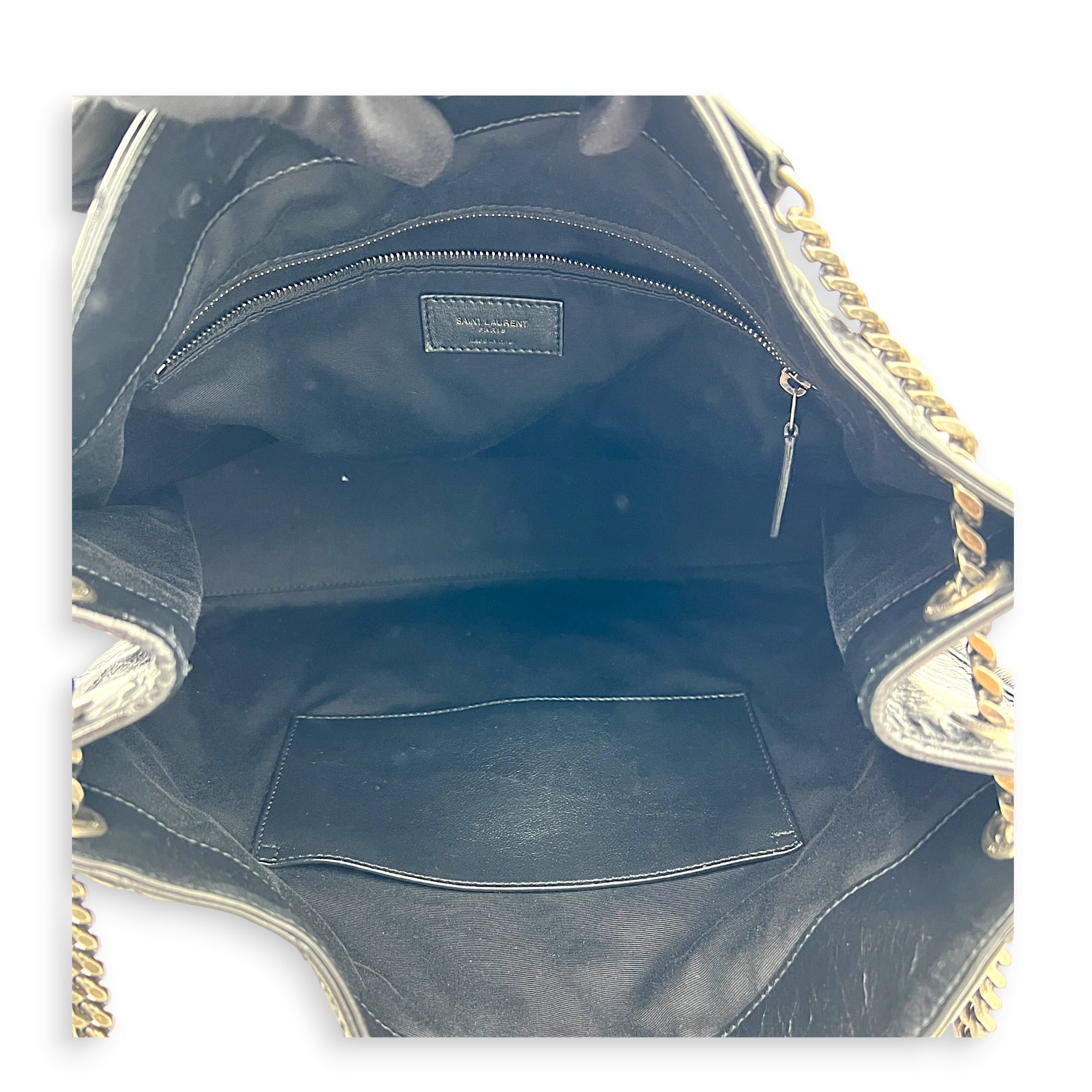 Niki Tote Bag Black in Calfskin, Ruthenium hardware