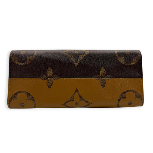 OnTheGo Top Handle Bag MM Brown in Monogram Coated Canvas, Gold hardware