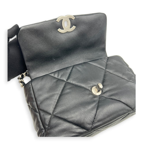 C19 Shoulder Bag Black in Lambskin, Mixed hardware