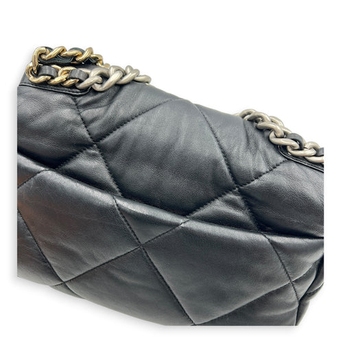 C19 Shoulder Bag Black in Lambskin, Mixed hardware