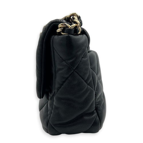 C19 Shoulder Bag Black in Lambskin, Mixed hardware