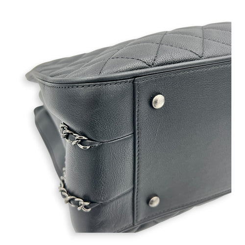 Frame In Chain Shopping Tote Bag Black in Calfskin, Silver hardware