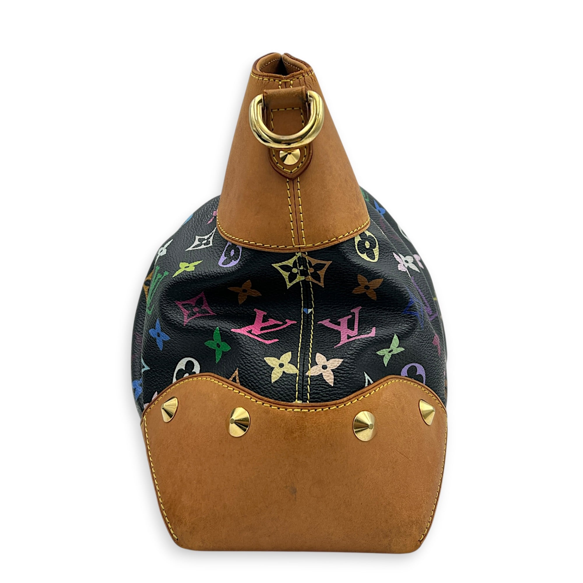 Judy Shoulder Bag Multi-colour in Monogram Coated Canvas, Gold hardware