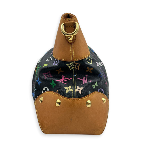 Judy Shoulder Bag Multi-colour in Monogram Coated Canvas, Gold hardware