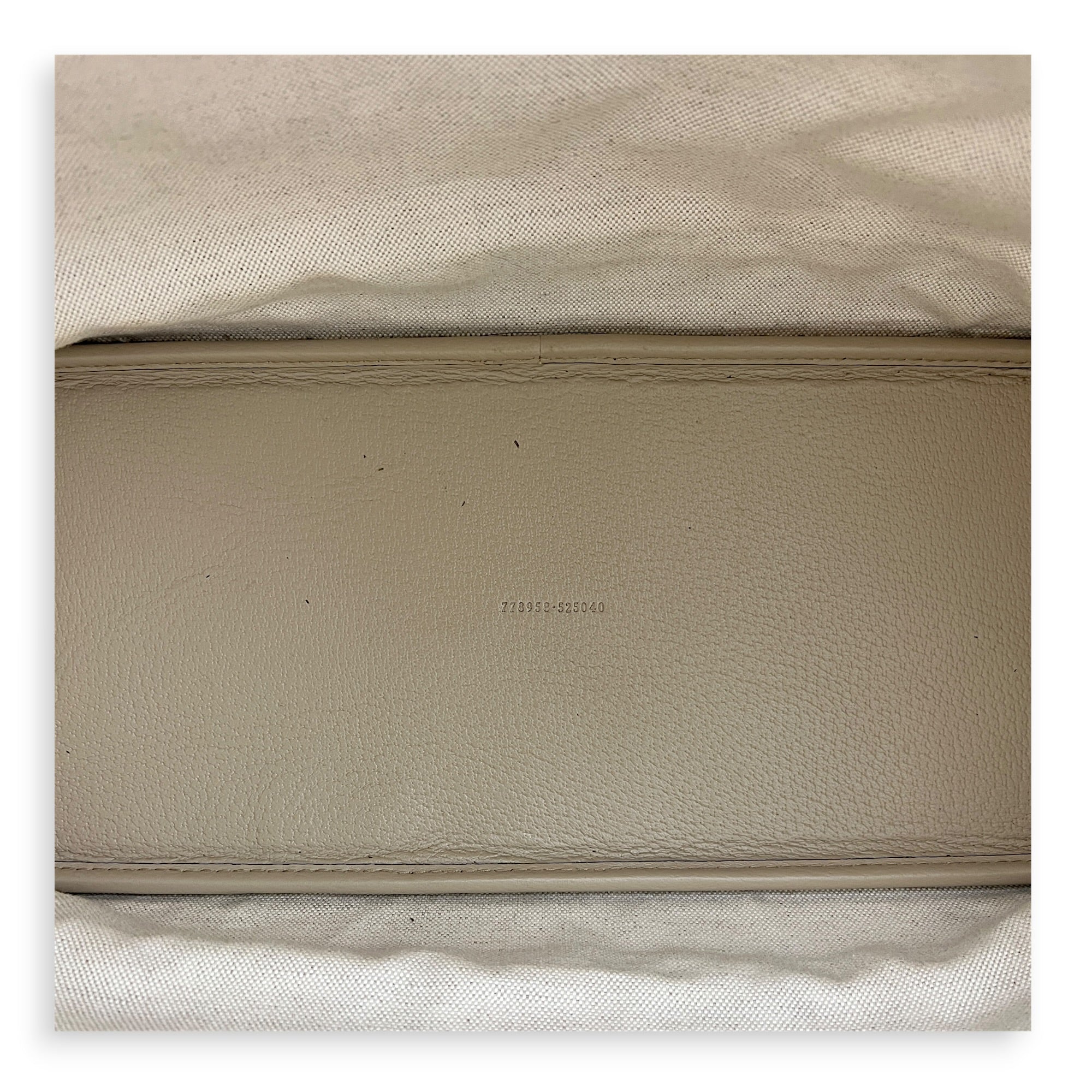 Ophidia Tote Bag Beige in Coated Canvas, Gold hardware