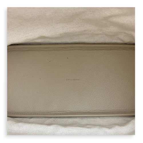 Ophidia Tote Bag Beige in Coated Canvas, Gold hardware