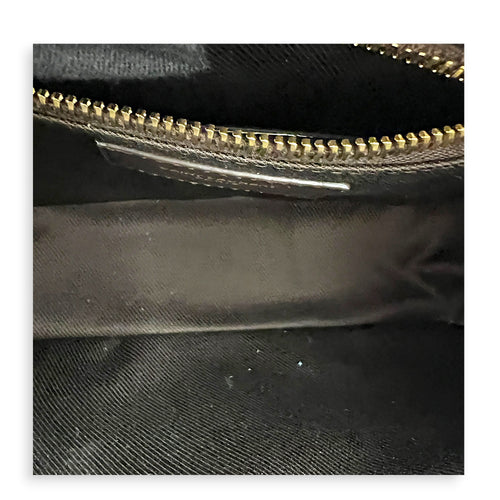 Le Monogram Shoulder Bag Brown in Coated Canvas, Gold hardware