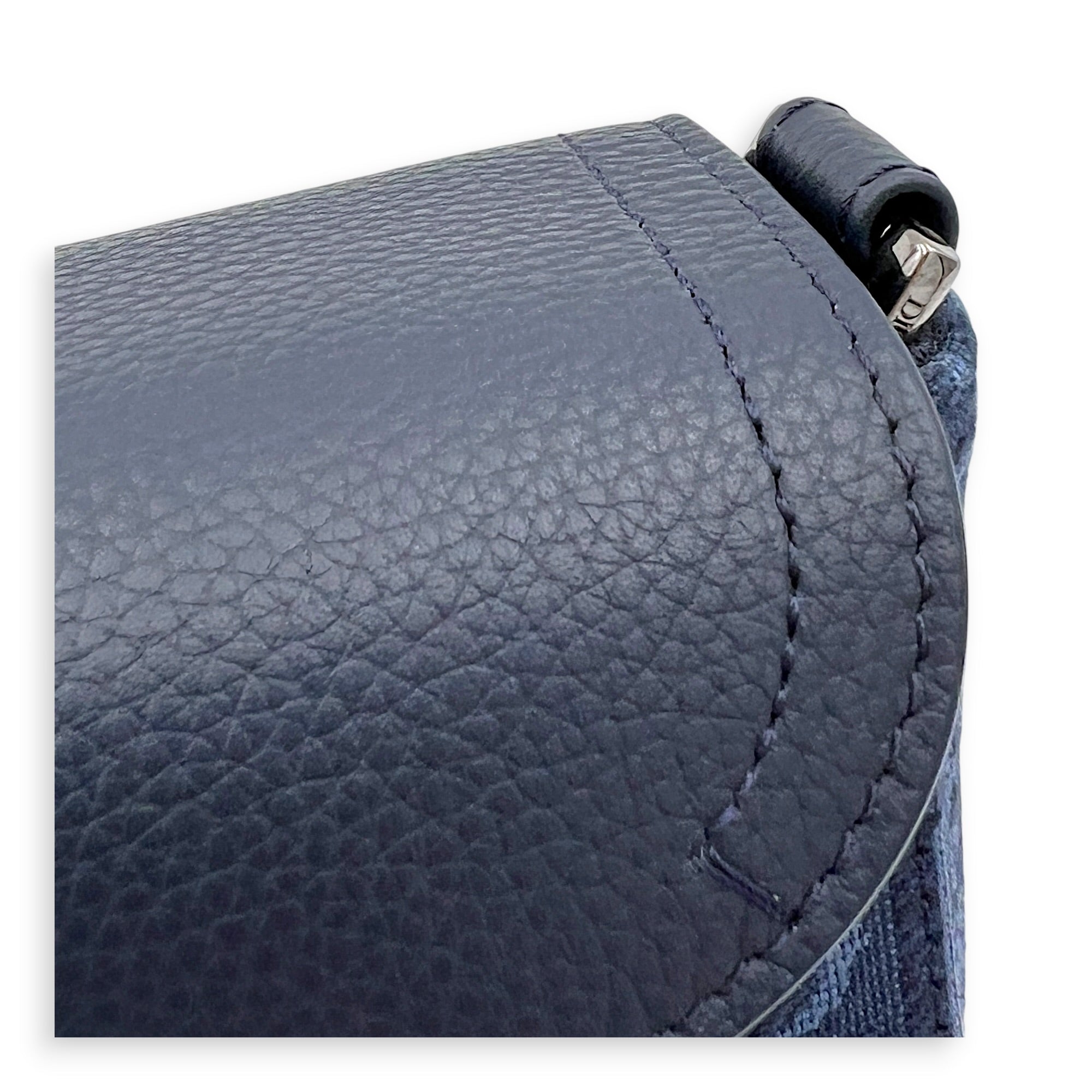Saddle Blue Messenger in Canvas, Gold hardware