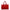 Intrecciato Top Handle Bag Red in Calfskin, Ruthenium hardware