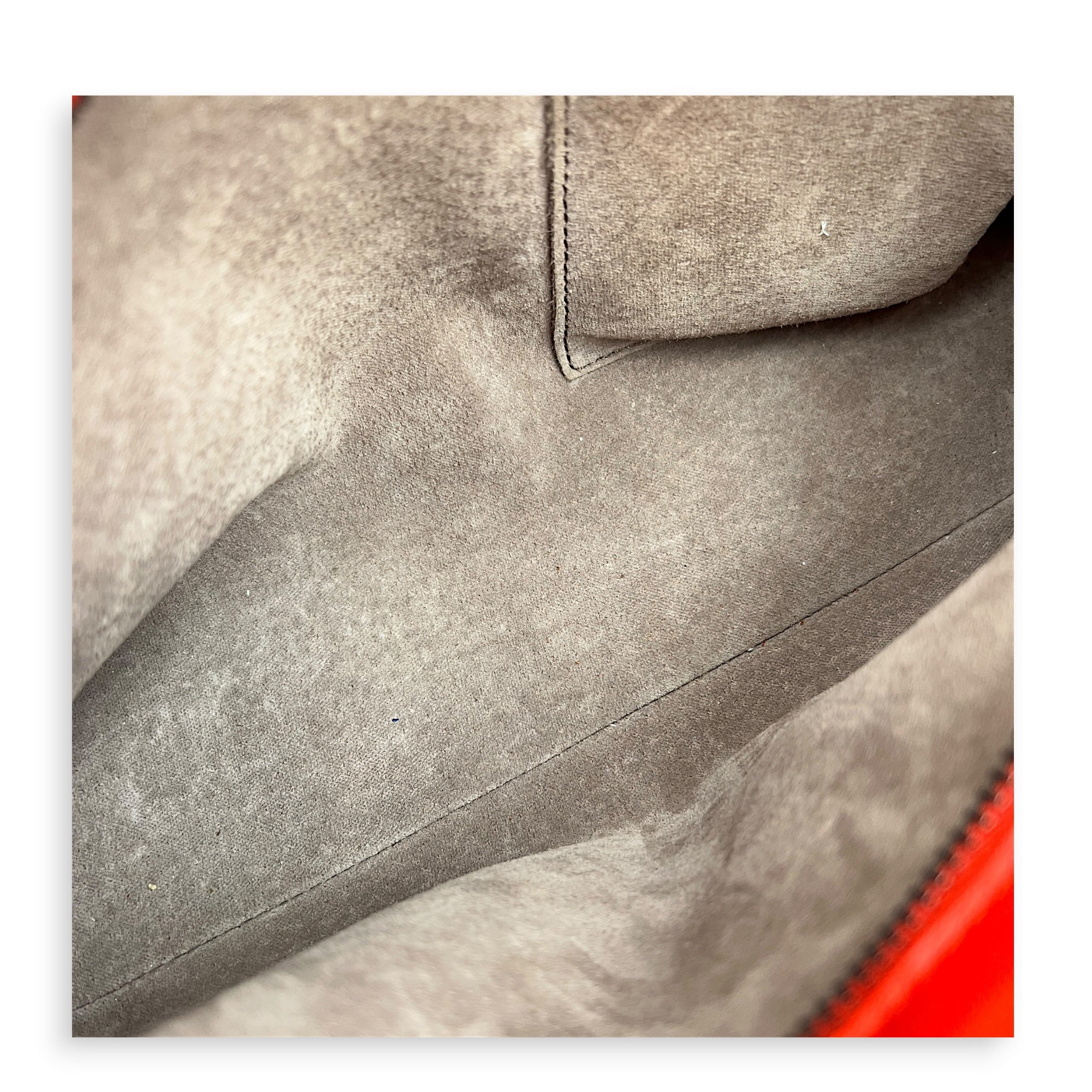 Intrecciato Top Handle Bag Red in Calfskin, Ruthenium hardware