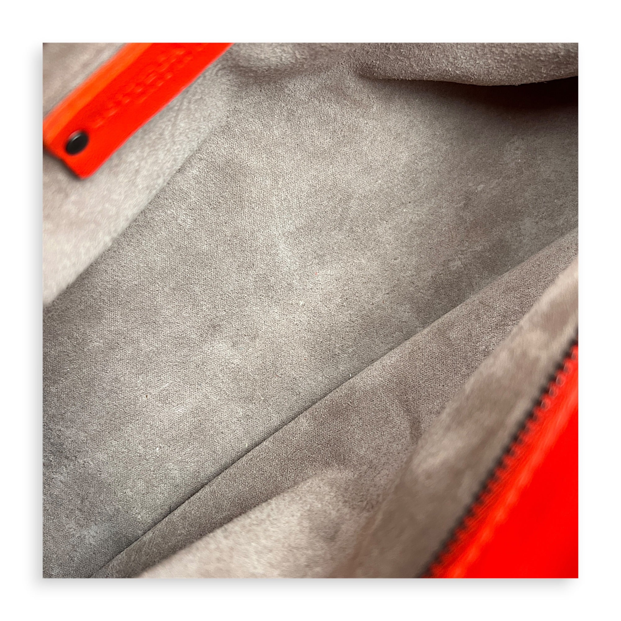 Intrecciato Top Handle Bag Red in Calfskin, Ruthenium hardware