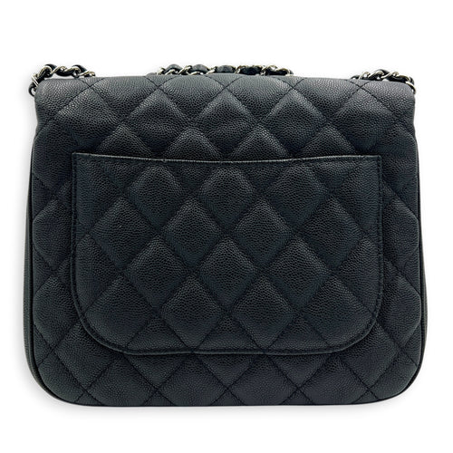 Classic Top Handle Bag Black in Caviar Leather, Gold hardware
