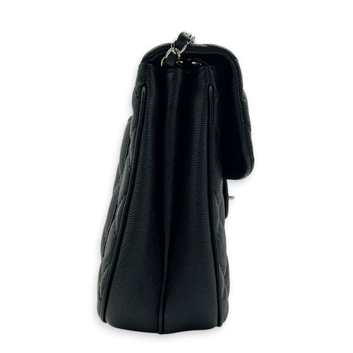 Classic Top Handle Bag Black in Caviar Leather, Gold hardware