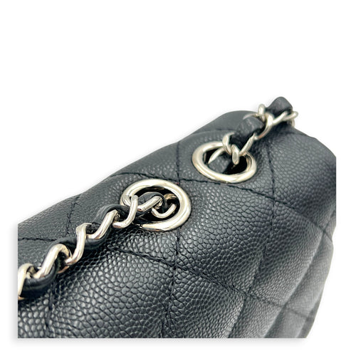 Classic Top Handle Bag Black in Caviar Leather, Gold hardware