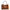 Rodeo Small Brown Shoulder Bag in Calfskin, Silver hardware
