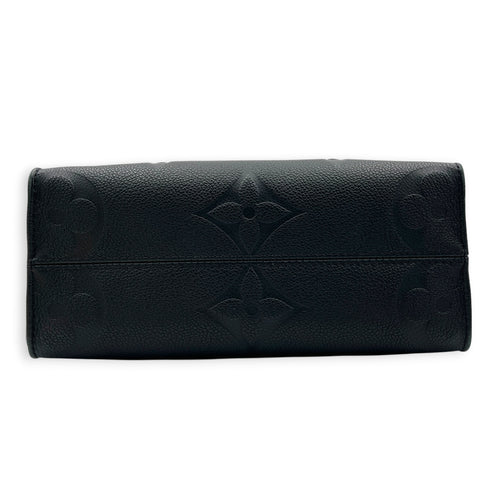 OnTheGo Tote Bag PM Black in Empreinte Leather, Gold hardware