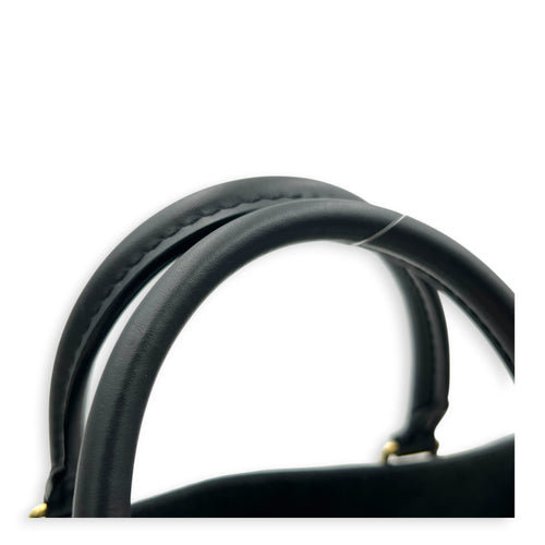 OnTheGo Tote Bag PM Black in Empreinte Leather, Gold hardware