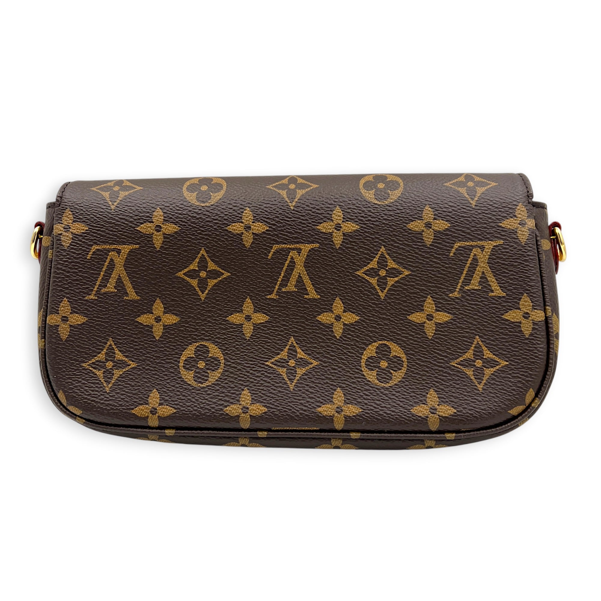 Ivy Wallet On Chain in Monogram Coated Canvas, Gold hardware