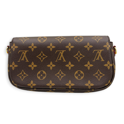 Ivy Wallet On Chain in Monogram Coated Canvas, Gold hardware