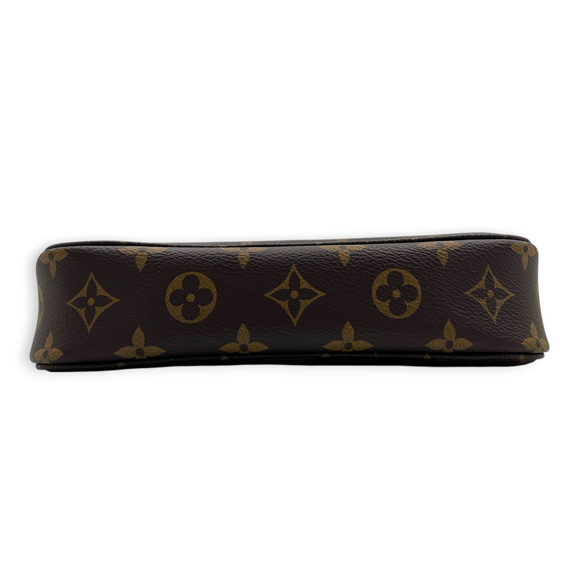Ivy Wallet On Chain in Monogram Coated Canvas, Gold hardware