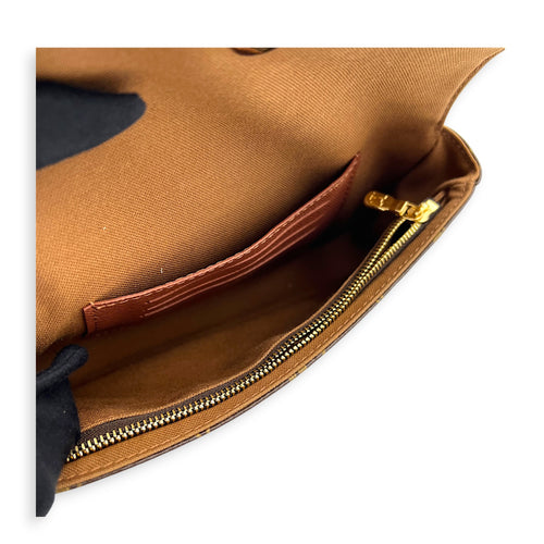Ivy Wallet On Chain in Monogram Coated Canvas, Gold hardware