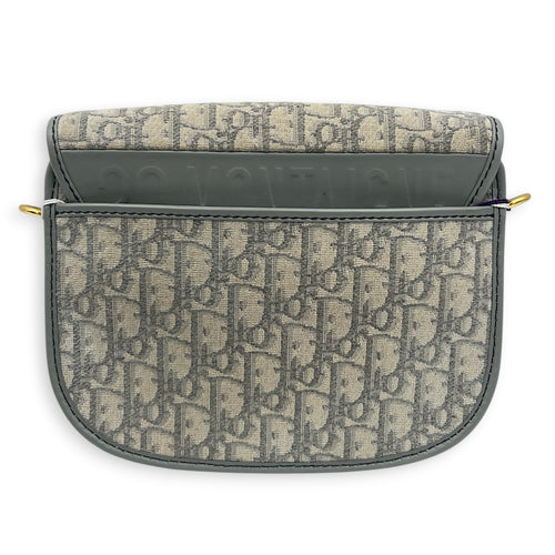 Bobby Shoulder Bag Grey in Canvas, Gold hardware