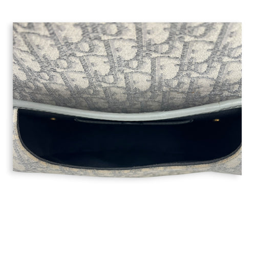 Bobby Shoulder Bag Grey in Canvas, Gold hardware