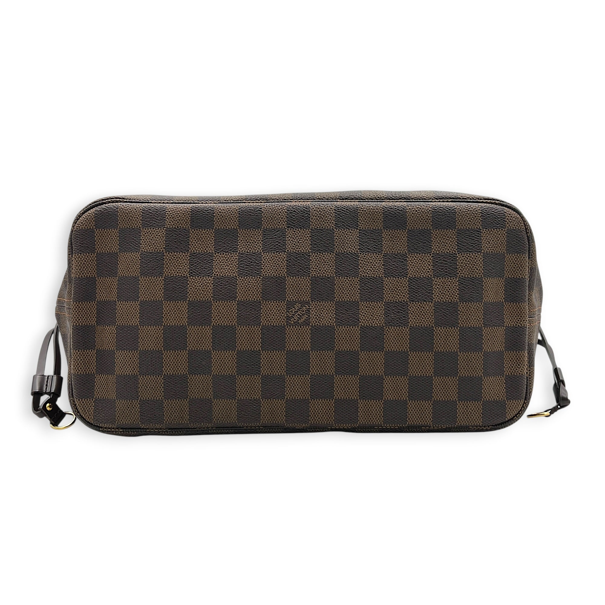 Neverfull Tote Bag MM Brown in Coated Canvas, Gold hardware