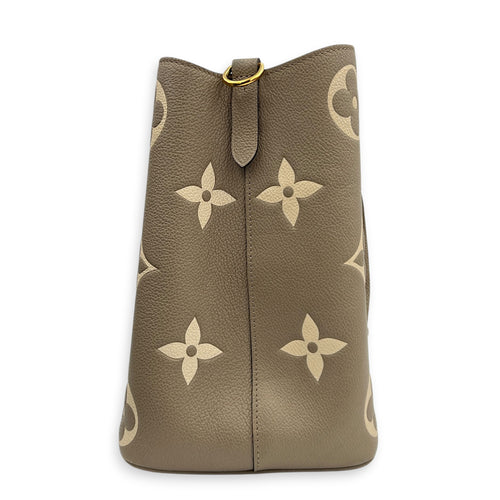 NeoNoe Bucket Bag Beige in Empreinte Leather, Gold hardware