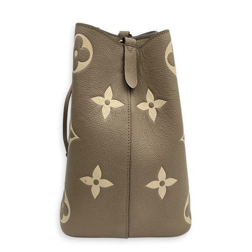 NeoNoe Bucket Bag Beige in Empreinte Leather, Gold hardware